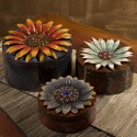 Felicity Dimensional Flower Storage Boxes - Set of 3 - 12987-3