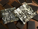 Text Collage Glass Plates - Set of 2 - 94263-2