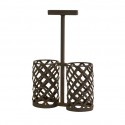10820 - Urban Iron 2-Bottle Wine Holder