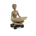 29641 - Moiselle Sitting Women with Bowl Figurine