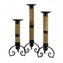 47189-3 - Brunnel Tall Candleholders - Set of 3