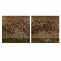 61118-2 - Morales Textured Trees Oils on Canvas - Set of 2