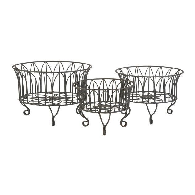 Joycelyn Metal Baskets - Set of 3