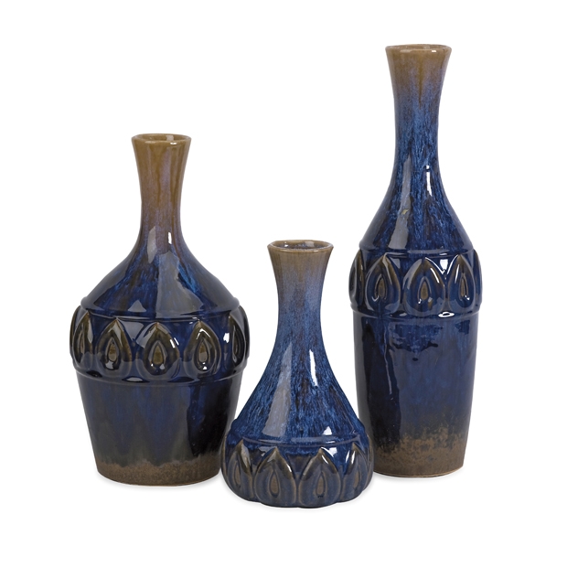 Eurasia Ceramic Vases - Set of 3