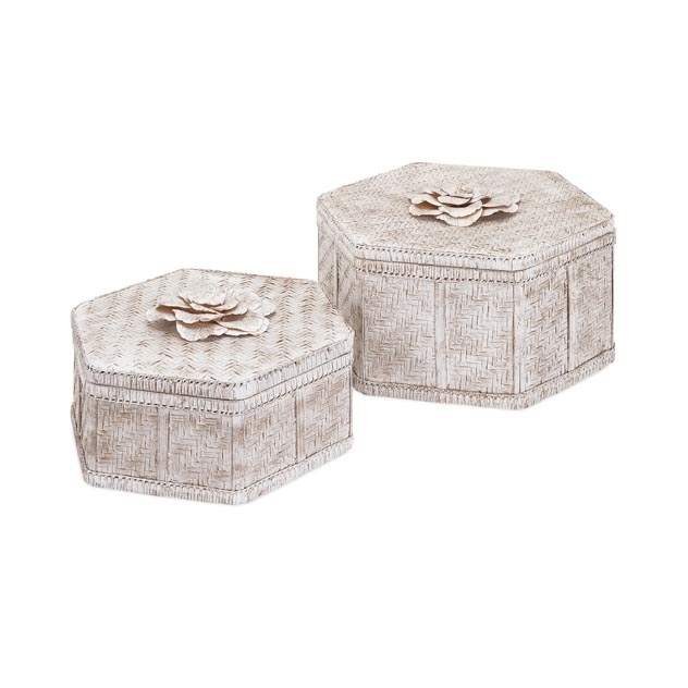 Narissa Woven Bamboo Boxes - Set of 2