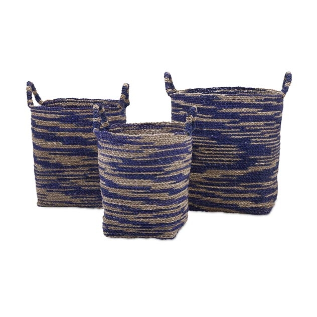 Cyprus Seagrass Baskets - Set of 3