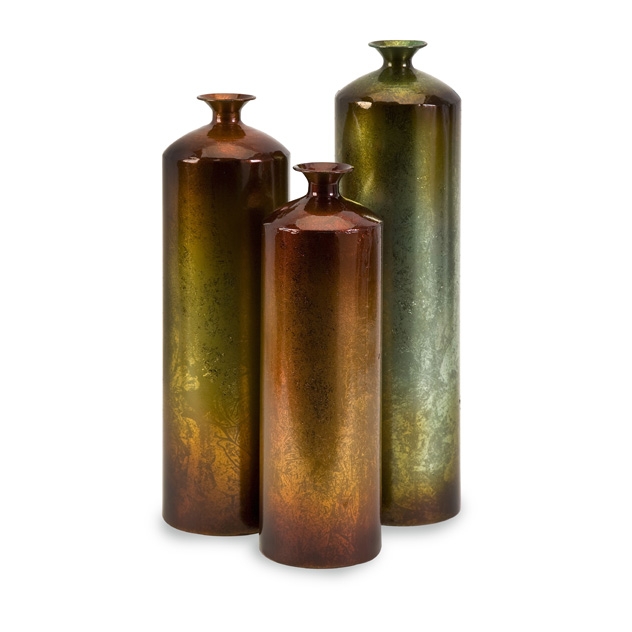 Tangerine Bottles - Set of 3