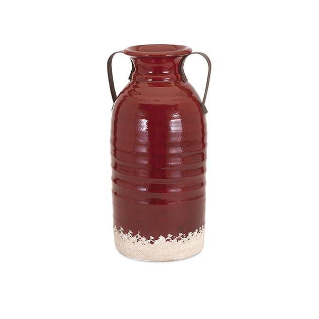 Vermont Small Vase with Metal Handles