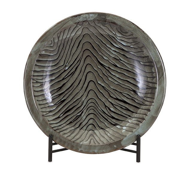 Inka Ceramic Charger and Stand