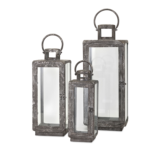 Homestead Metal Lanterns - Set of 3