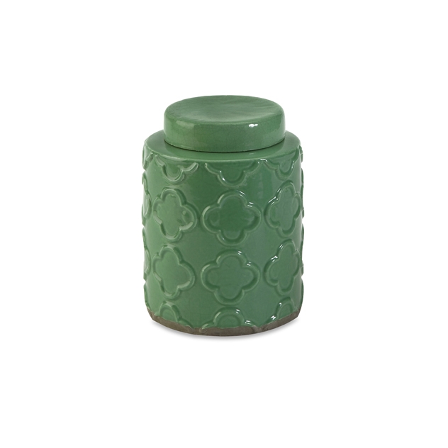 Essentials Small Green Canister w/ Lid