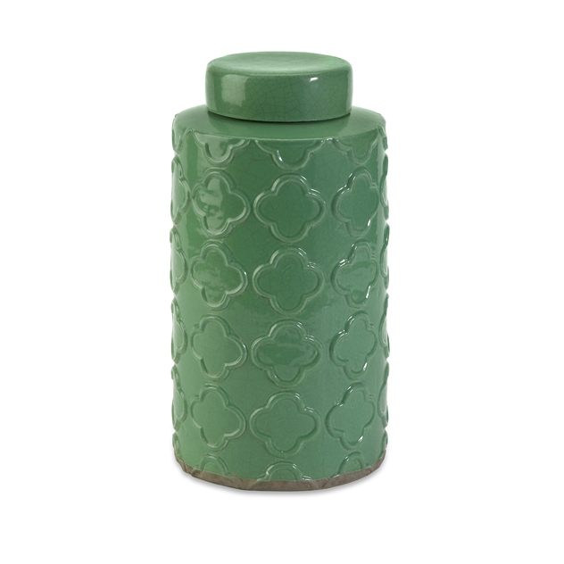 Essentials Large Green Canister w/ Lid
