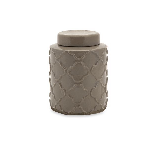Essentials Small Taupe Canister w/ Lid