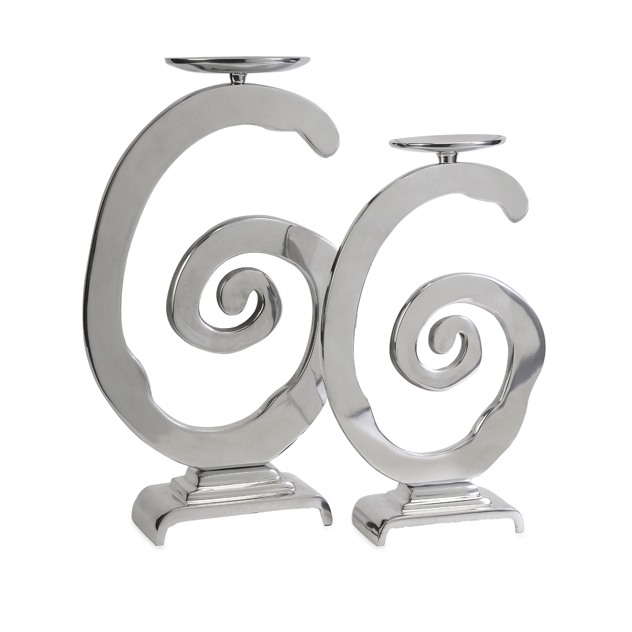 Gallery Swirl Candleholders - Set of 2