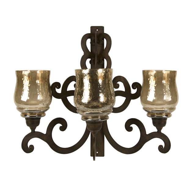 Forged Iron Triple Wall Sconce