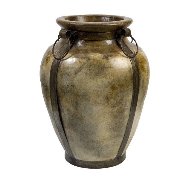 Arden Terracotta and Iron Planter