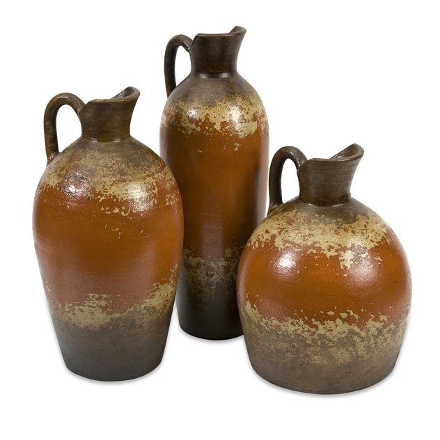 Ramos Terracotta Pitchers - Set of 3