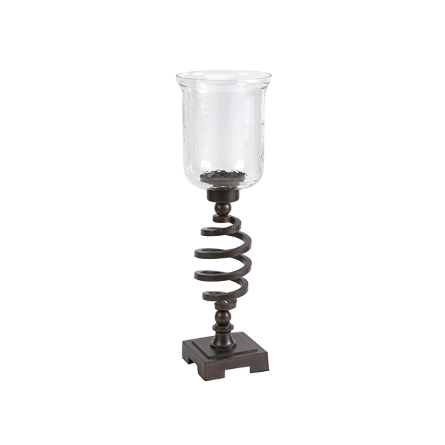 Hammered Glass Small Spring Hurricane