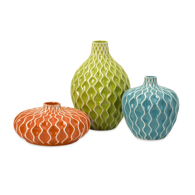 Agatha Ceramic Vases - Set of 3