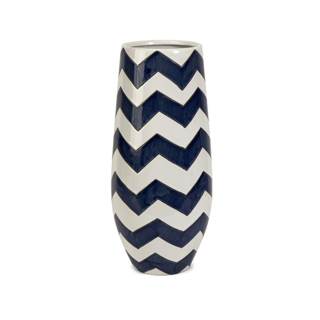 Chevron Short Vase