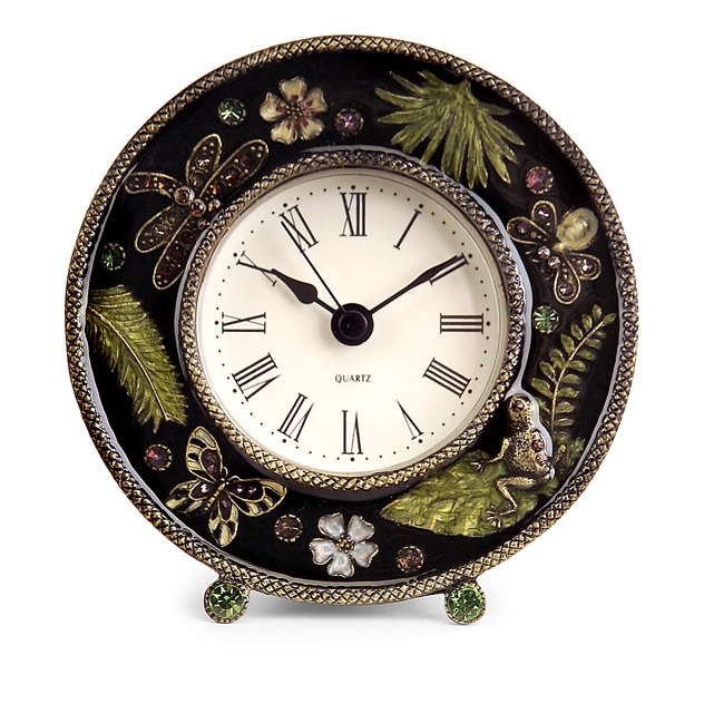 Jeweled Desk Clock