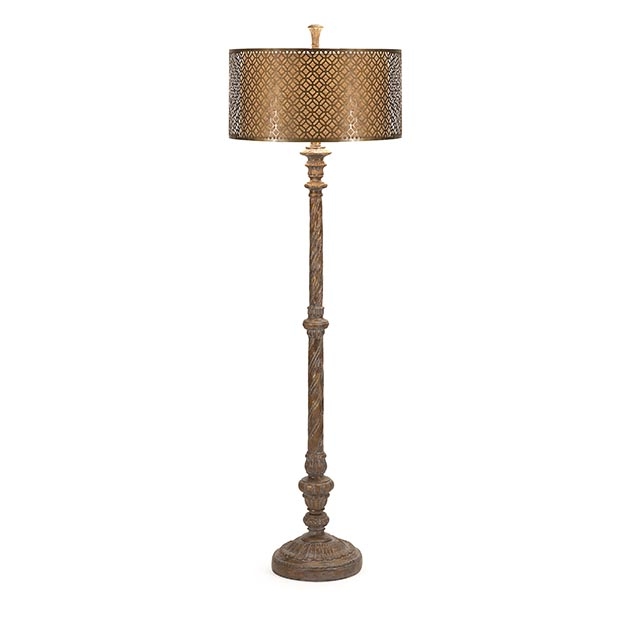 Savannah Floor Lamp with Metal Shade