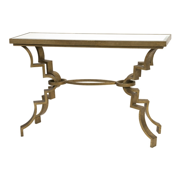 Gaston Mirror Top Console Table