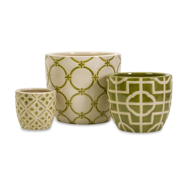 Lattice Containers - Set of 3
