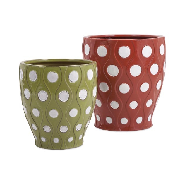Dottie Earthenware Planters - Set of 2