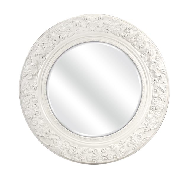 Merril Carved Round Mirror