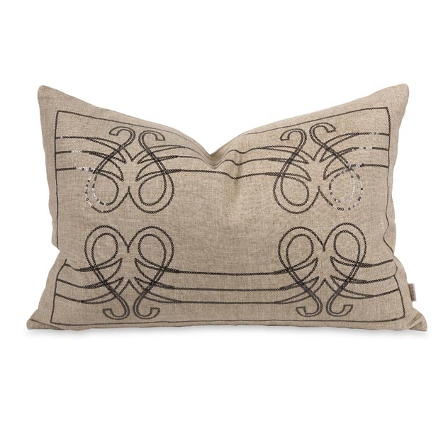 IK Operetta Sequin Pillow w/ Down Insert