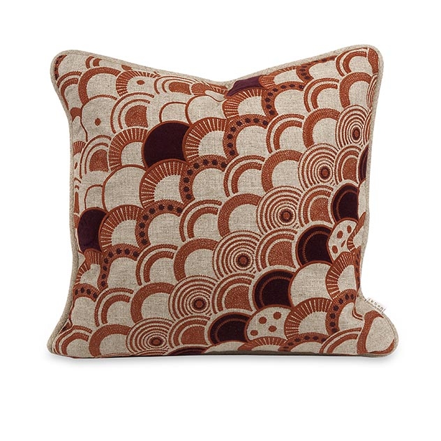 IK Haliea Embroidered Pillow w/ Down Insert