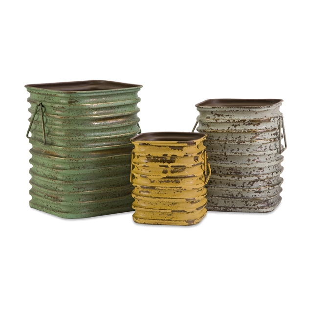 Lestano Metal Containers - Set of 3