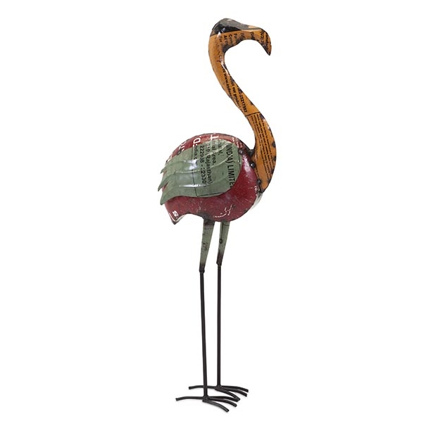 Freda the Flamingo - Reclaimed Metal