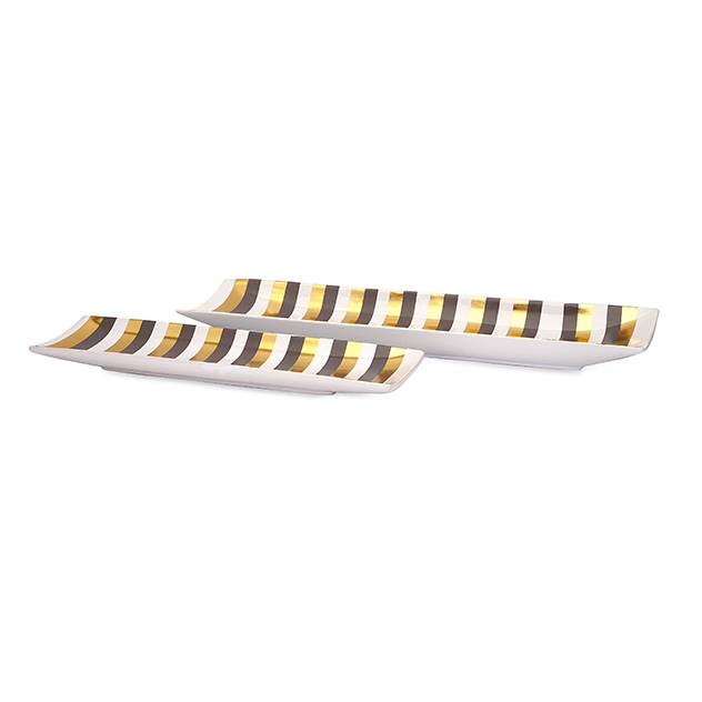 Beth Kushnick Vida Ceramic Tray - Set Of 2