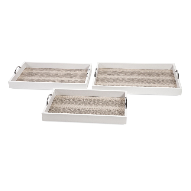 Ethereal Snakeskin Trays - Set of 3