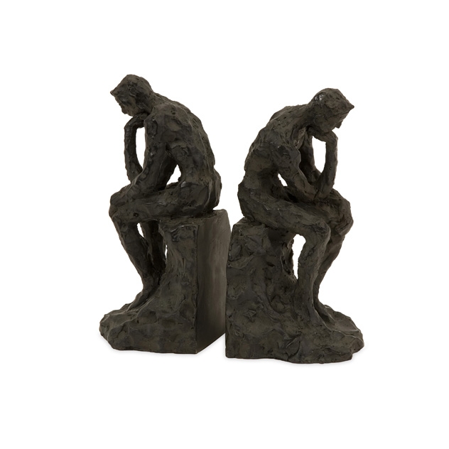 Thinking Man Bookends - Set of 2