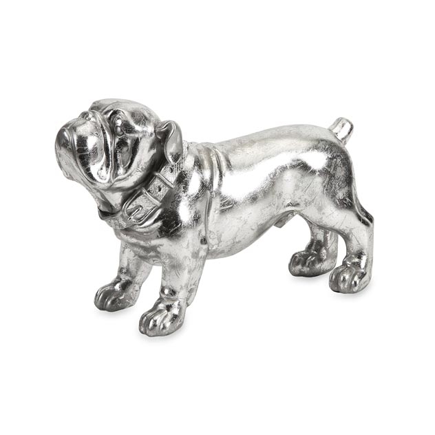 Maximus Stick Silver Dog Statue