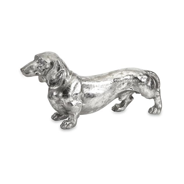 Oscar Stick Silver Dog Statue