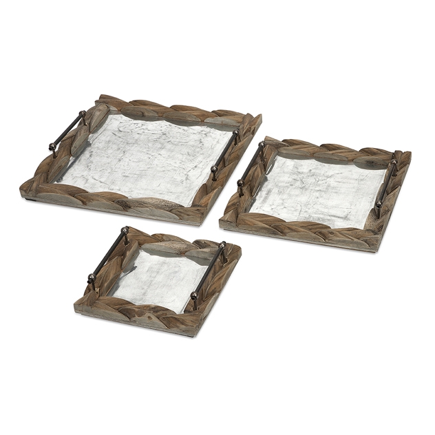 Santiago Wooden Trays - Set of 3