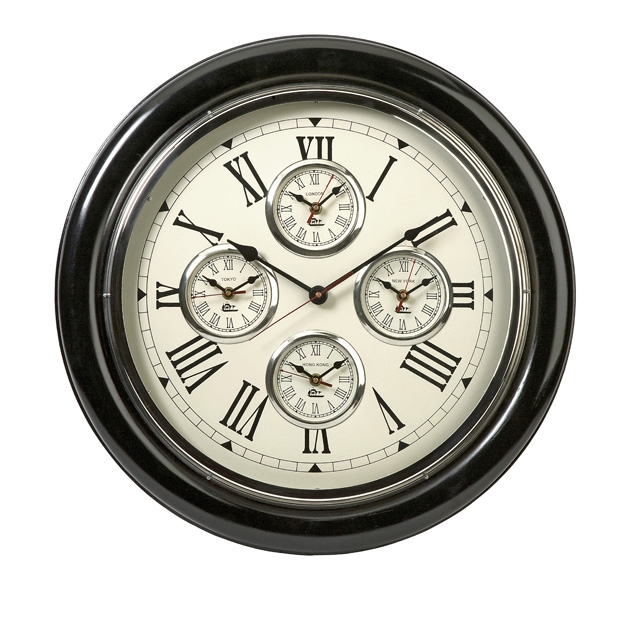 Five Country Wall Clock
