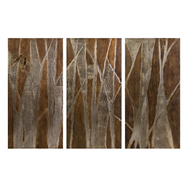 CKI Torres Modern Forest Oils on Canvas - Set of 3