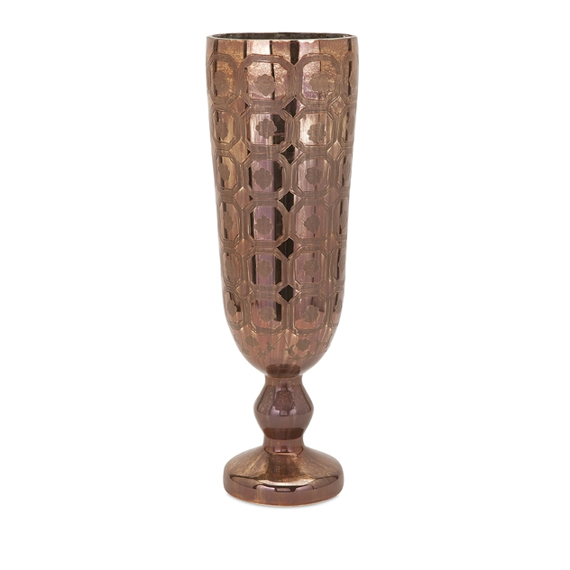 Hales Copper Glass Tall Vase