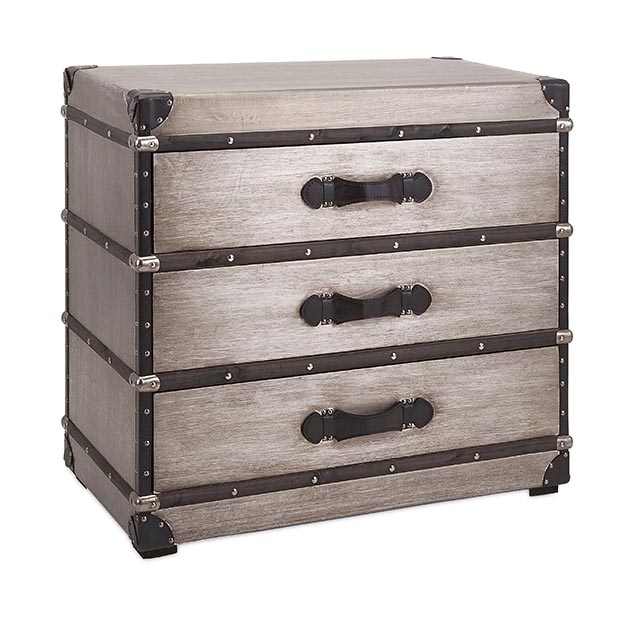 Baker 3-Drawer Aluminum Clad Trunk