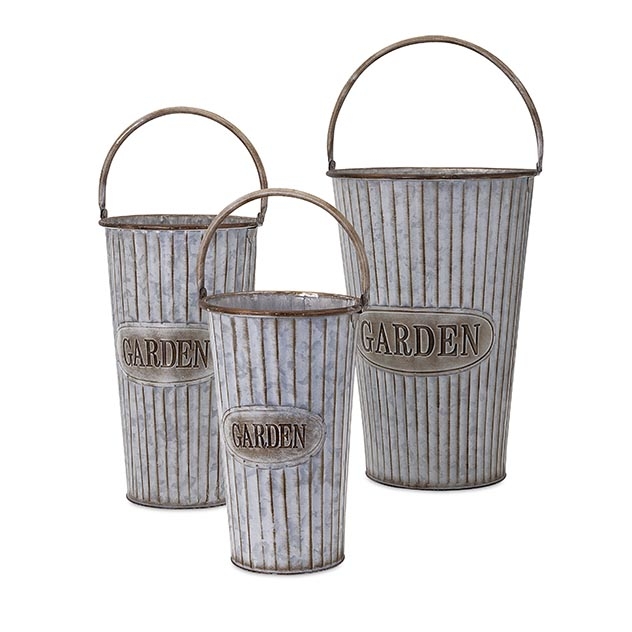 Jaden Metal Flower Pots - Set of 3