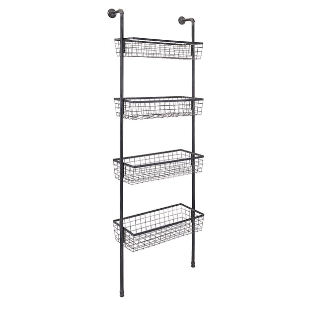 Truman 4-Basket Wall Shelf