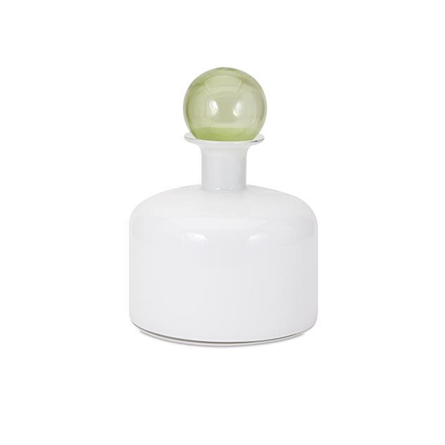 Beatrice Jar with Green Glass Stopper