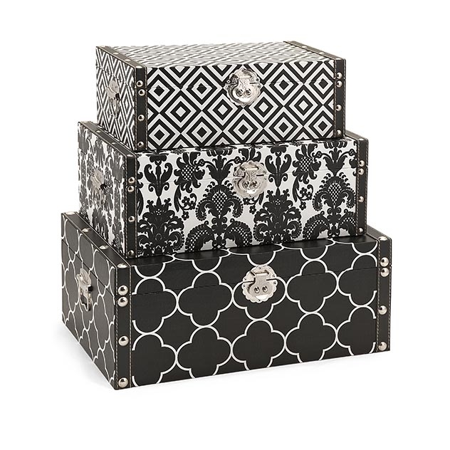 Essentials Storage Boxes - Black
