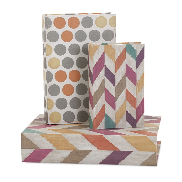 Confetti Book Boxes - Set of 3