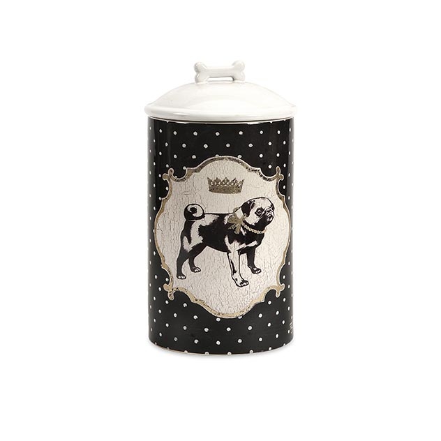 Dog Ceramic Canister Medium